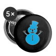 SNOW BUNNIE Buttons small 1   (5-pack) For Sale