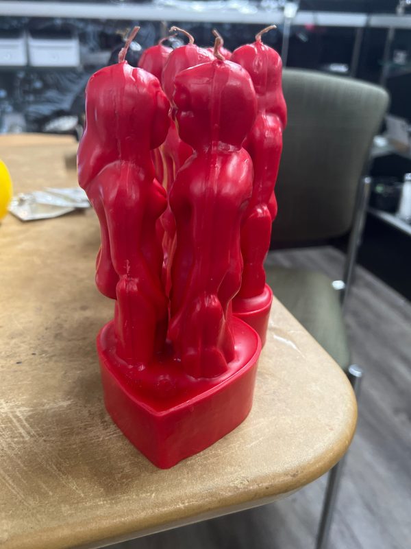 Couple Face-to-Face Candle (Red) Online