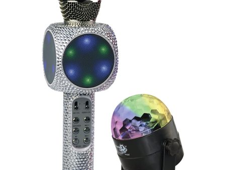 Party 2 Go Silver Bling Mic & Disco Ball Combo Discount