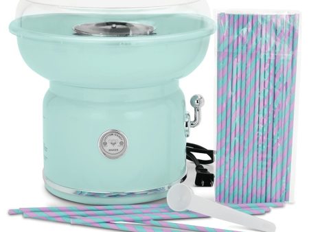 Cotton Candy Maker w 50 Printed Straws Online now