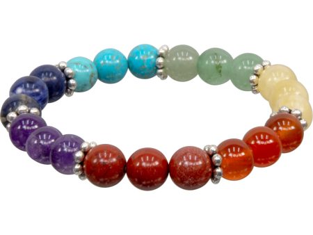 Chakra Bracelet W Flower Spacers Online Sale