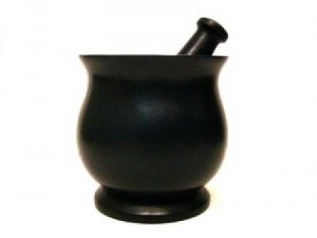 Black Soapstone Mortar & Pestle For Discount