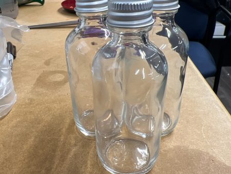 Glass Bottle W  Metal Cap Sale