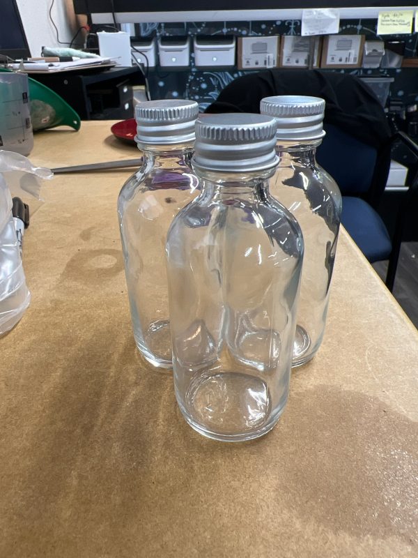 Glass Bottle W  Metal Cap Sale