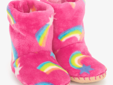 Shooting Stars Fleece Slippers For Cheap