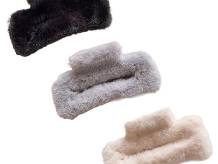 Neutral Furry Hair Claws Discount