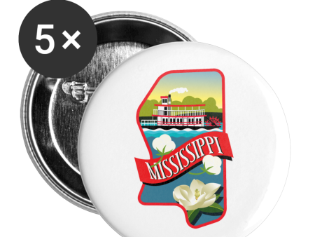 MISSISSIPPI Buttons small 1   (5-pack) Online Sale