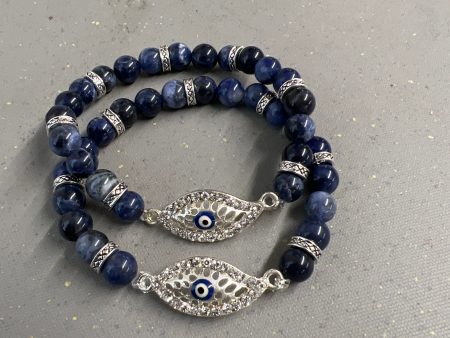 Evil-Eye and Sodalite Bracelet Discount