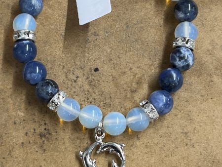 Opalite and Sodalite Bracelet W  Dolphin Discount