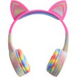 Stereo Bluetooth Headphones Cat Ears w LED Lights Supply