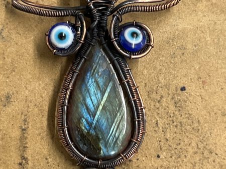 Owl Labradorite Pendent (3) Online