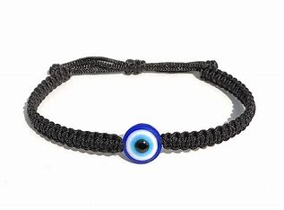 Evil Eye Adjustable Bracelet Black Online Sale