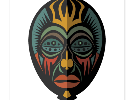 AFRICAN MASK 5 Poster 16x16 Online Hot Sale