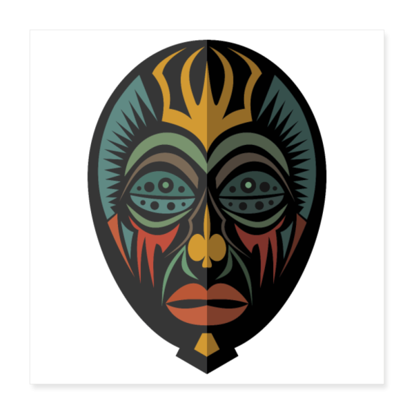 AFRICAN MASK 5 Poster 16x16 Online Hot Sale