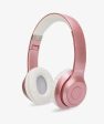 Rose Gold Stereo Bluetooth Headphones on Sale