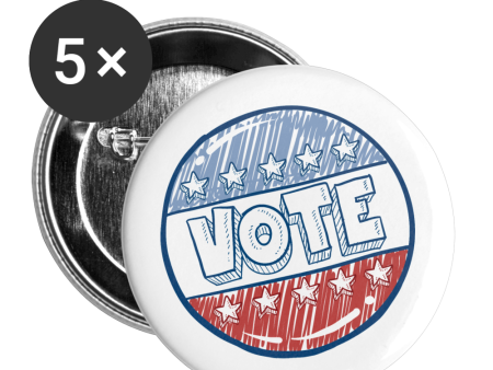 VOTE Buttons small 1   (5-pack) on Sale