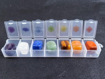 Chakra Stones in Pill Box Fashion