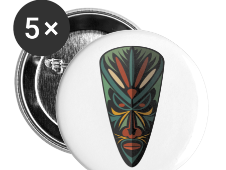 AFRICAN MASK Buttons small 1   (5-pack) on Sale