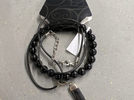 Black Tourmaline Bracelet and Necklace Online now