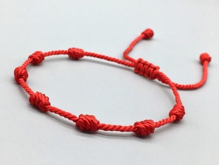 7 Knots Protection Rope Bracelet For Sale