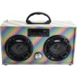 Glitter Rainbow Boombox-Bluetooth w LED Lights Supply