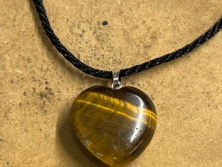 Tiger s Eye (Golden) Heart Necklace Fashion