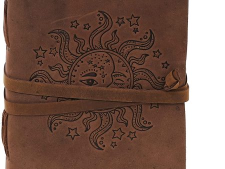 Sun and Moon Leather Journal Cheap