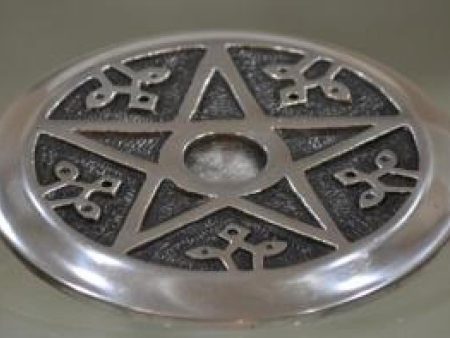 Pentacle Aluminum Altar Tile Incense Cone Burner Fashion